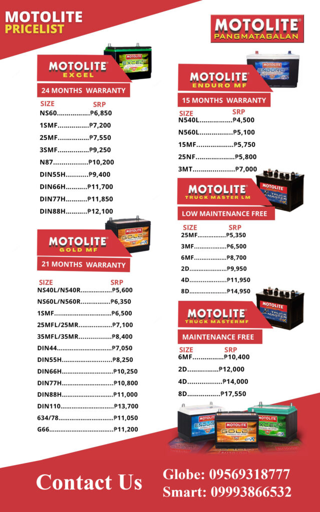 motolite battery price